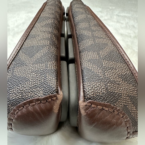 Michael Kors Flat Ballet Shoes Brown leather Gold
Hardware Comfy MK Logo Canvas - Picture 8 of 13